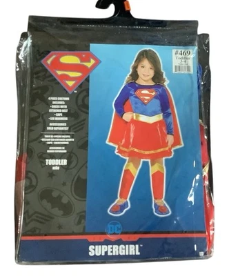 Disfraz de Supergirl Niño 3-4 Halloween Fiesta de Otoño Rojo Azul Nuevo Foto 1 de 2