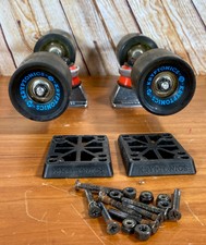 Kryptonics Longboard/Skateboard Trucks & 62mm Wheels w/ Spacers, Hardware