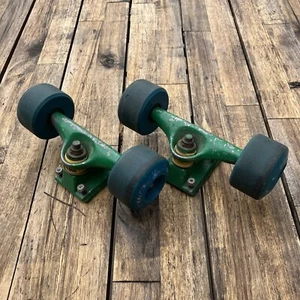 VTG 1980s Action Truck, Co. Pair of Trucks + 65 MM Krypto Wheels & Hardware - Picture 1 of 15