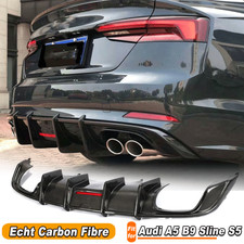 Für AUDI A5 Sline S5 17-20 Carbon Heckdiffusor Diffusor Stoßstangen Heckschürze 