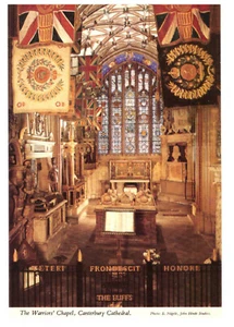 The Warrior's Chapel, Canterbury Cathedral, Kent, England Rare Vintage Postcard - Picture 1 of 2