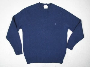 Vintage Christian Dior Sweater Mens Extra Large Blue Wool Shetland Pullover Y2K - Picture 1 of 8