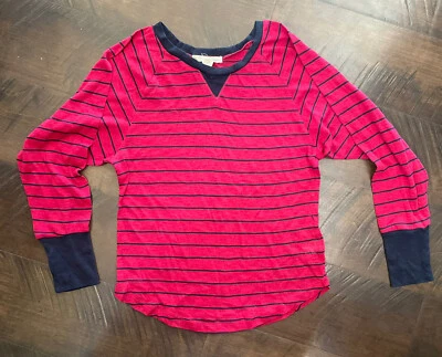 Mujer Junior Derek Corazón Camisa Manga Larga Talla S Rayas Azul Marino y Arándano Foto 1 de 2