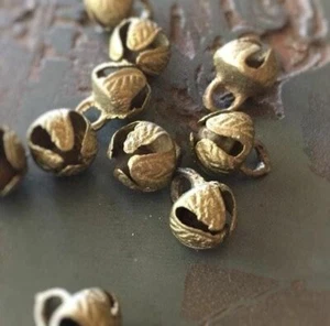 Brass Bells Indian Kathak Bellydance Musical Dancing loose Ghungroo Beads 51 PCS - Picture 1 of 1