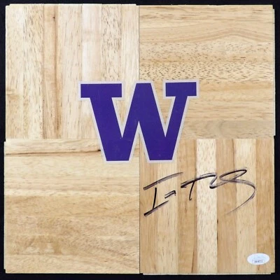 Isiah Thomas Washington Huskies Firmado 12x12 Suelo Autenticado JSA Foto 1 de 2