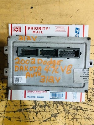 Dodge Dakota 2002 02 4,7 L V8 AT ECU ECM PCM motor computador 56040312V 312 Foto 1 de 2