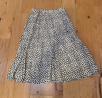 Falda Vintage Lunares YSL Yves Saint Laurent Rive Gauche París Talla 44 Foto 1 de 4
