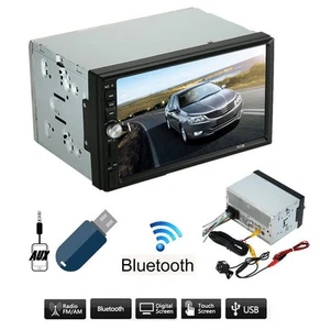 Autoradio 2 Din 7" Bluetooth MP5 Stereo Touchscreen USB SD AUX FM RADIO -NO GPS - Foto 1 di 1
