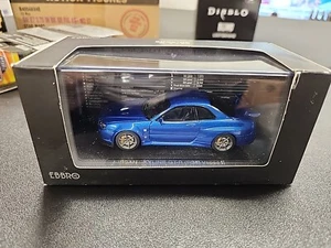 EBBRO 1/43 NISSAN SKYLINE GT-R(R34) Vspec 2 M.BLUE MMP 44148 - Picture 1 of 13
