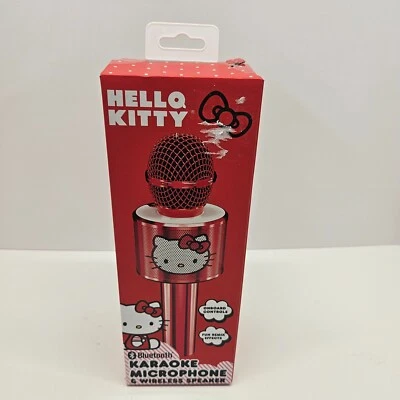 HELLO KITTY Micrófono Karaoke y Altavoz Inalámbrico Nuevo en Caja Foto 1 de 4