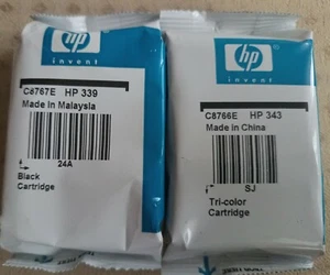 Original HP 339 + HP 343 tintenpatronen C8767E C8766E - Kostenloser versand - Bild 1 von 4
