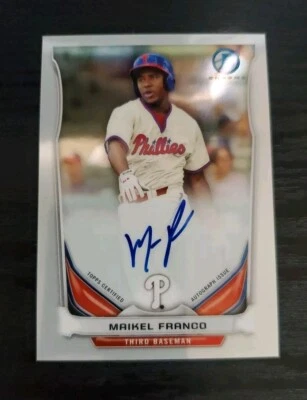 Bowman Chrome Maikel Franco 2014 automático Foto 1 de 2