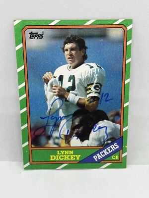 Lynn Dickey Green Bay Packers 1986 Topps # 214 Autographed Football Card - Image 1 of 4