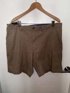 Chaps Mens Chino Shorts Size 40 Tan 9in Inseam Casual Golf Flat Front NWT - Picture 1 of 3
