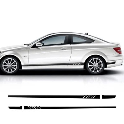 Kit de gráficos de rayas de carrocería lateral para Mercedes Benz Clase C W204 C63 Amg COUPE Foto 1 de 4