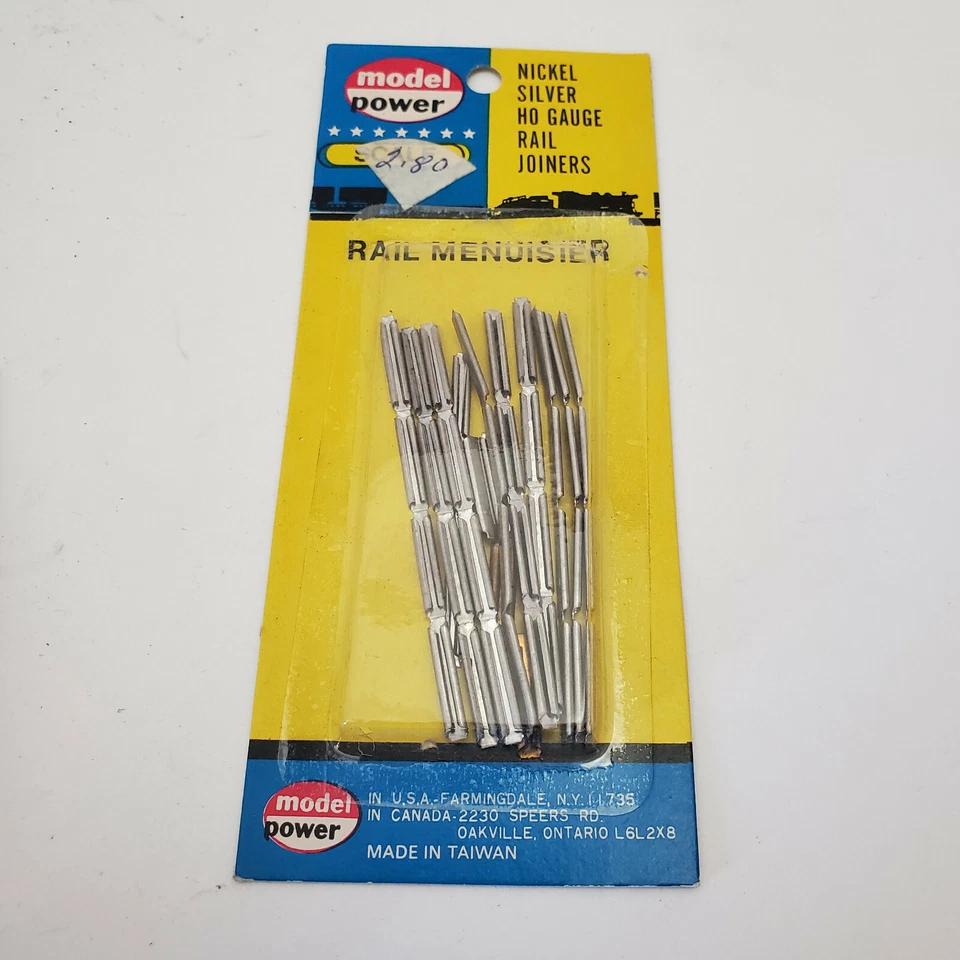 Model Power - Nickel Silver HO Gauge Rail Joiners, Rail Menuisier - Image 1 of 1