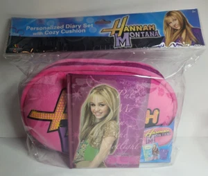 NIP - Hannah Montana Personalized Diary Set with Cozy Cushion - 2008 Miley Cyrus - Picture 1 of 5