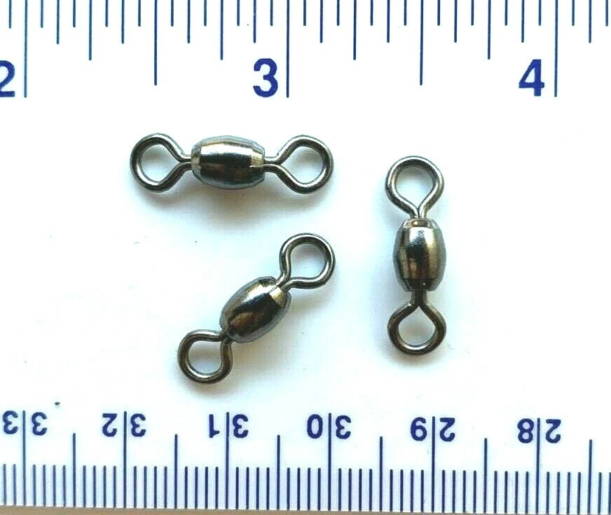 100 GT Super Strong Black Nickel Crane Swivels Size 1 - 110# Test - Image 1 of 1