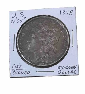 1878 MORGAN SILVER DOLLAR $1 - VERY FINE VF - Picture 1 of 2