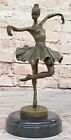 Graceful Dance Lover Bronze Statue: Art Deco Ballet Dancer Sculpture Sale Decor