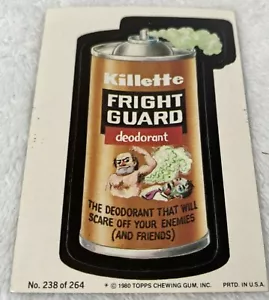 Wacky Packages Sticker #238 Killette Fright Guard 1980 Topps Chewing Gum Card - Picture 1 of 3