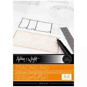 Ashton and Wright - Tracing Pad A4 - Carta Alta Qualità 60gsm - 60 Fogli - Foto 1 di 3