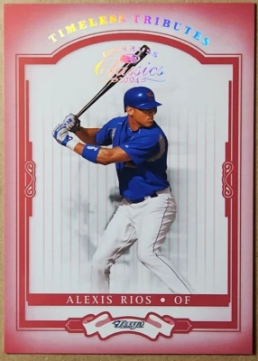 2004 Donruss 经典 Alexis Rios #26 新秀红色 20/100 多伦多蓝鸟队新秀 — 第 1/3 张图片