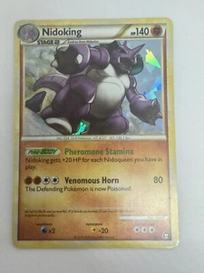 Pokemon Nidoking 6/102 HGSS Triumphant Cracked Ice Holo NM - Picture 1 of 2
