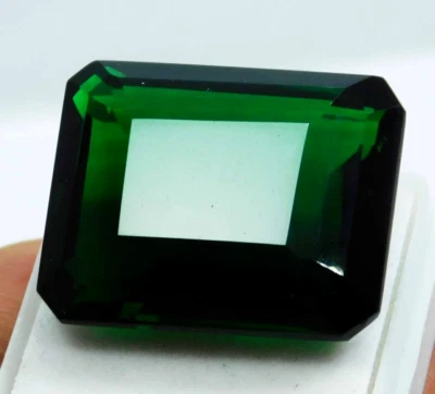 Green Amethyst 17.40 Ct. Faceted Emerald Cut Loose Gemstone for Ring & Pendant - Image 1 of 4