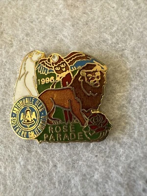 AAA Automobile Club Southern California Rose Parade 1996 Pin Pasadena Bowl Game - Image 1 of 4