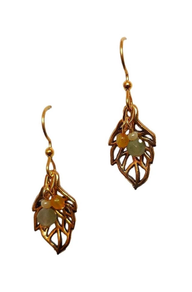 全新 银森林 珠宝 开叶珠 吊坠 耳环 手术钢 — 第 1/1 张图片