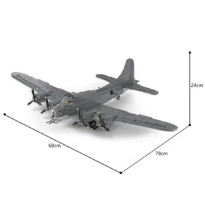 B-17G Bomber with Spinning Propellers and Interior 3074 Pieces for Age 12+ - Picture 1 of 4
