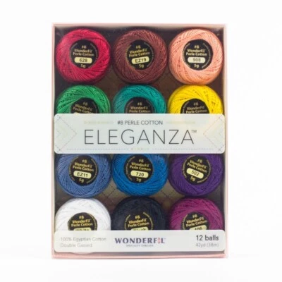 Wonderfil Eleganza™ Thread Pack - Kaleidoscope - 12 Balls of Solid Color Thread - Image 1 of 4