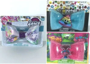 Lazos para el cabello Emoji My Little Pony and Trolls Amapola Niñas Rosa Lote de 3 Nuevos - Imagen 1 de 10