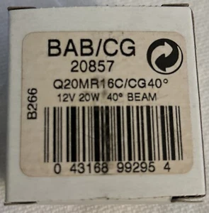 New  Precise GE 20857 - Q20MR16C/CG40 20W Precise MR16 Lamp Bulb 12V - Picture 1 of 4