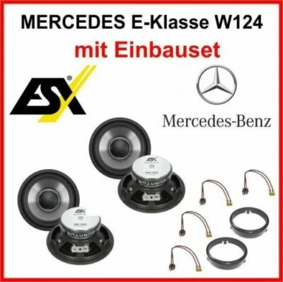 Lautsprecher Set kompatibel mit Mercedes E-Klasse W124 1984 - 1997 vorn + hinten - Bild 1 von 4