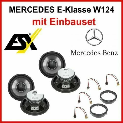 Lautsprecher Set kompatibel mit Mercedes E-Klasse W124 1984 - 1997 vorn + hinten - Bild 1 von 4