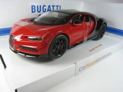 BUGATTI CHIRON SPORT 1/18 BBURAGO (RED/BLACK) - Imagen 1 de 4