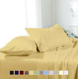 Juegos de sábanas de lujo súper suaves cama de agua con conexión de microfibra sólida conjunto de sábanas - Imagen 1 de 14