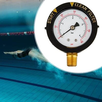 Pool Filter Pressure Gauge Spare Water System Repair Waterproof Bottom - Image 1 of 4