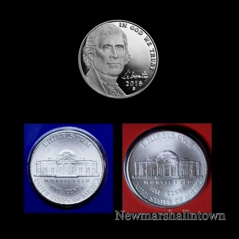 2016 P+D+S Jefferson Nickel Mint Proof Set ~ PD U.S. Coins from Mint Sets Cover