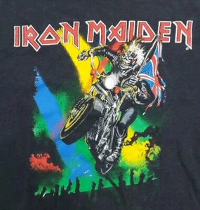 Vintage 1989 Iron Maiden “Maiden England” Double Sided Tee Shirt (Medium ?) - Picture 1 of 12