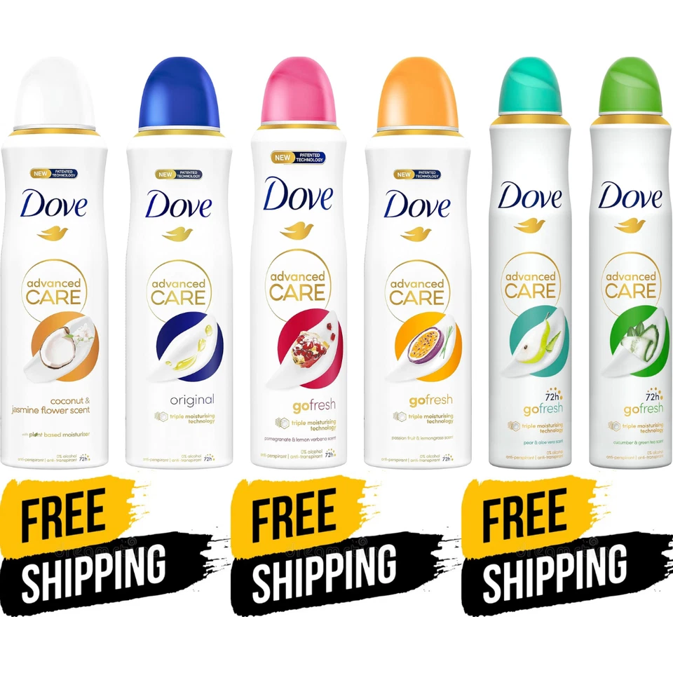 Dove Advanced Care Anti-perspirant Deodorant Spray 72 hour protection 150ml 200m