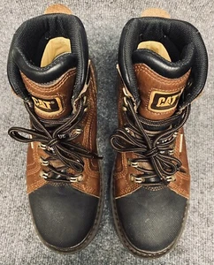 Caterpillar Mens Manifold Brn Leather WP Insulated Steel Toe Work Boots Sz 8.5m - Picture 1 of 10