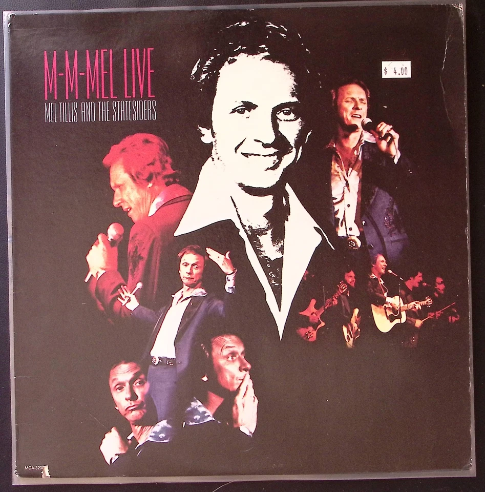 MEL TILLIS AND THE STATESIDERS M-M-MEL LIVE MCA RECORDS VINYL LP 116-68W - Image 1 of 4