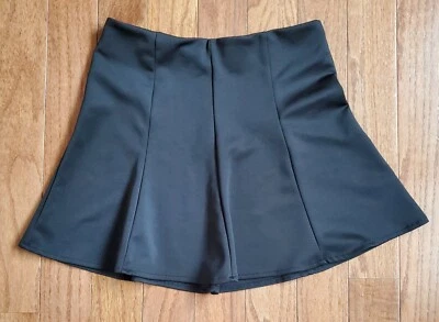 ПРИНЦЕССА VERA WANG младший размер 7 черный вязаный расклешенный юбка золотой молнии preown - Изображение 1 из 4