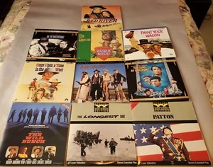 10 Movie Laserdisc - Batch 2  - Wayne-Brando-Leone-Eastwood-Costner-Patton-Wayne - Picture 1 of 5