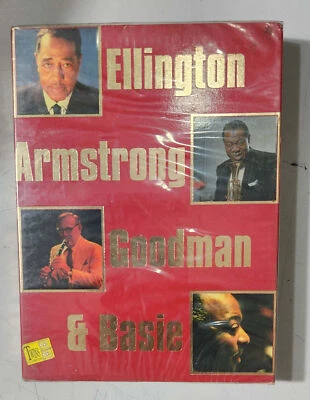 (2431) Jazz Double Cassette Tape ~ Duke Ellington Louis Armstrong Goodman Basie - Image 1 of 2
