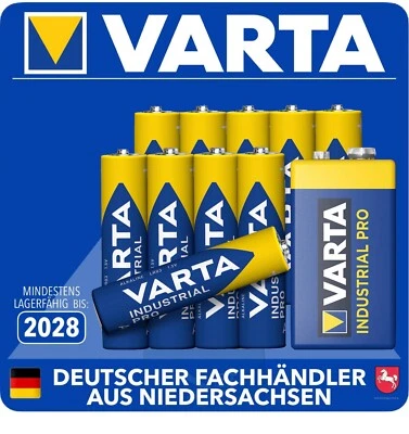 Varta Batterien AAA 9V Micro 9 Volt Block ++ Neueste Herstellung ++ MHD 2028 ++