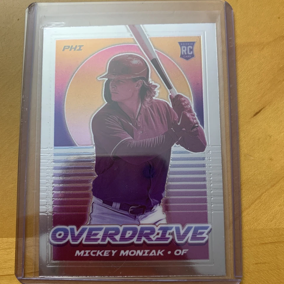 2021 Chronicles Overdrive Mickey Moniak Silver Prizm Rookie RC Phillies  - Image 1 of 2